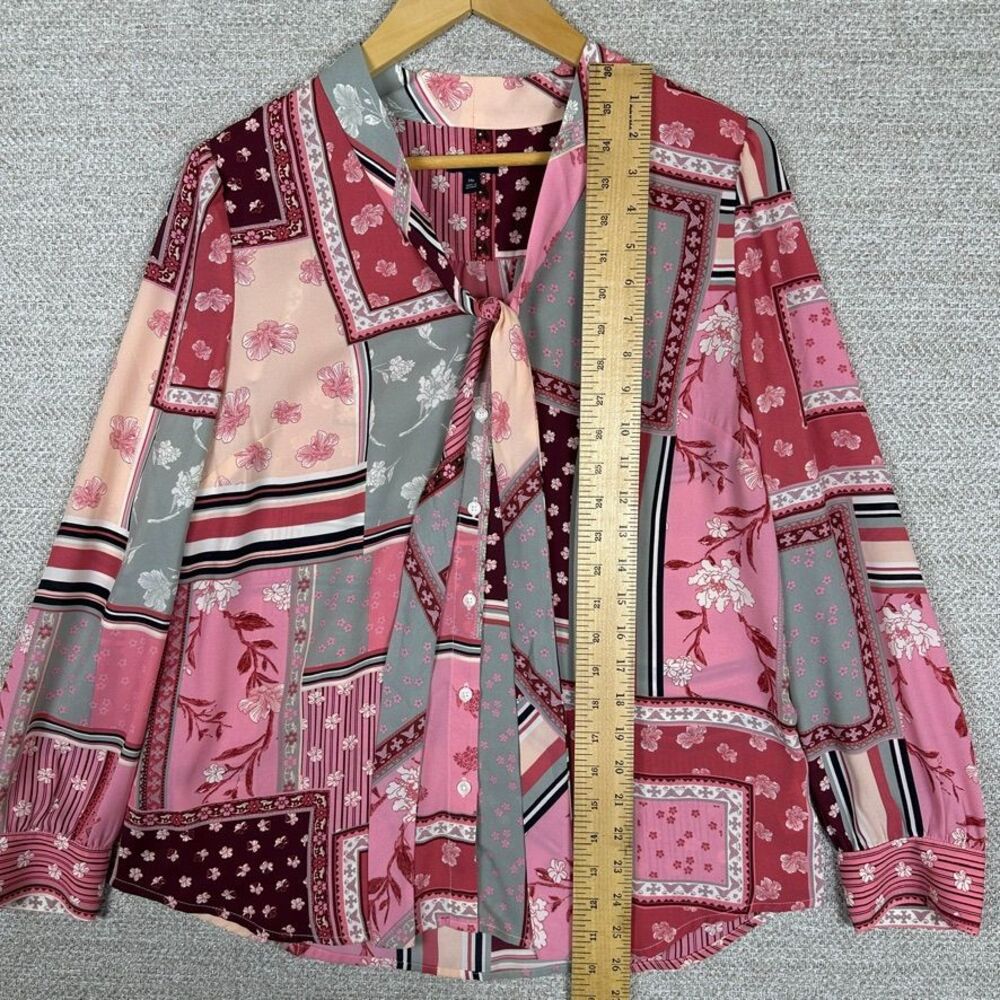 Talbots Mp Patchwork Floral Button Down Shirt Pin… - image 6